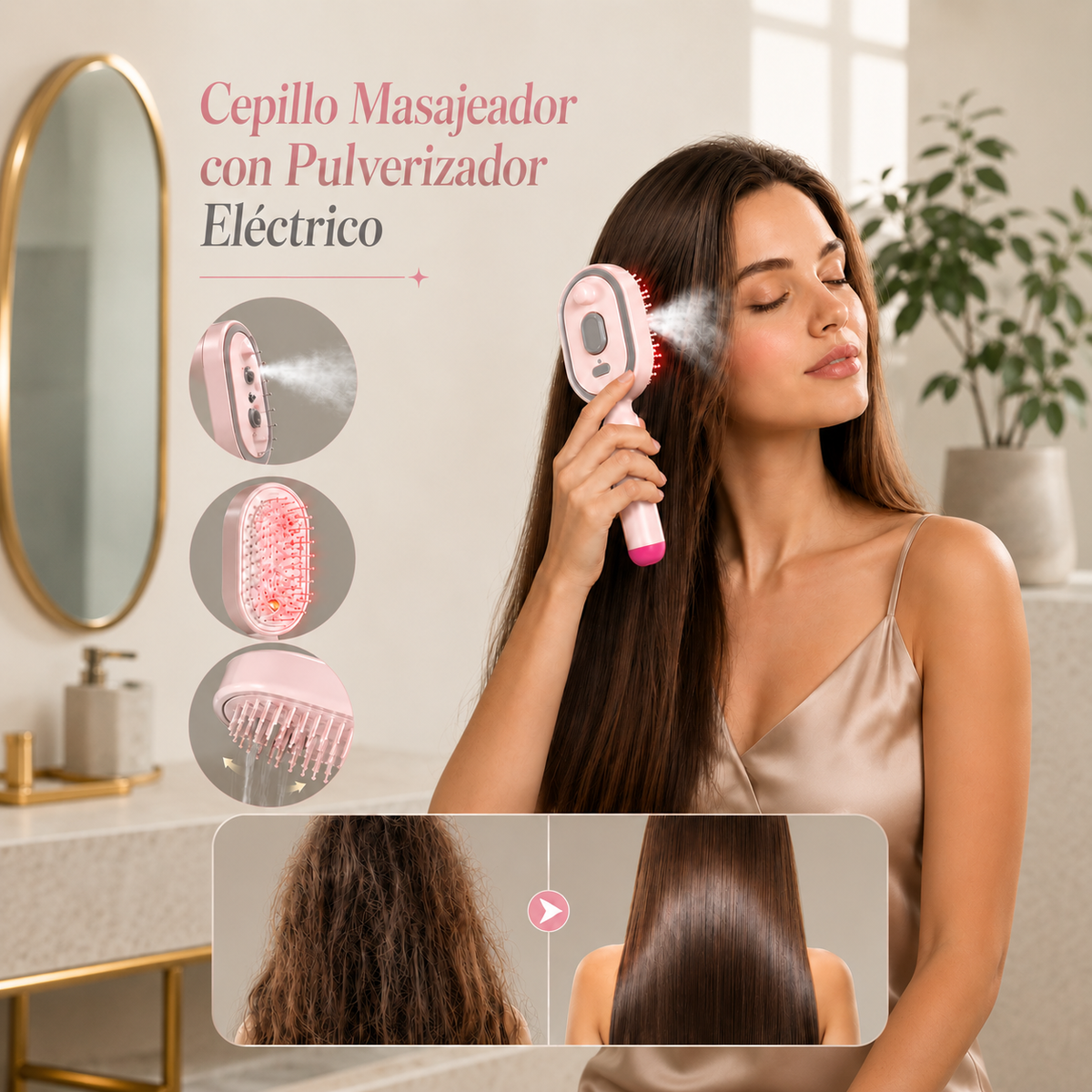 Peine de Masaje Pulverizador